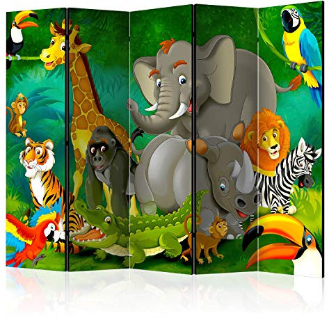 murando Raumteiler Foto Paravent für Kinder 225x172 cm beidseitig auf Vlies-Leinwand Bedruckt Trennwand Spanische Wand Sichtschutz Raumtrenner Home Office Kinderzimmer e-B-0007-z-c