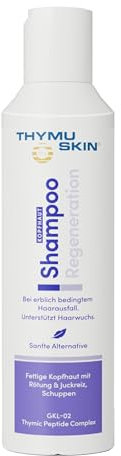THYMUSKIN Regeneration Shampoo: Stimuliert den Haarwuchs, geeignet für fettige Kopfhaut mit Rötung & Juckreiz sowie Schuppen (1 x 200 ml)