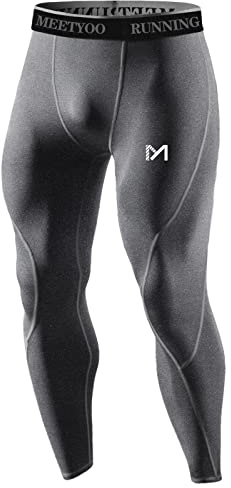 MEETYOO Homme Leggings, Gris, Taille XL/36-41