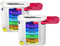 2 Stück TIGA-MED Bunte Tablettenbox für 7 Tage - Pillendose - Medikamentendosierer - Medi Box - Medikamentenspender - Wochendispenser