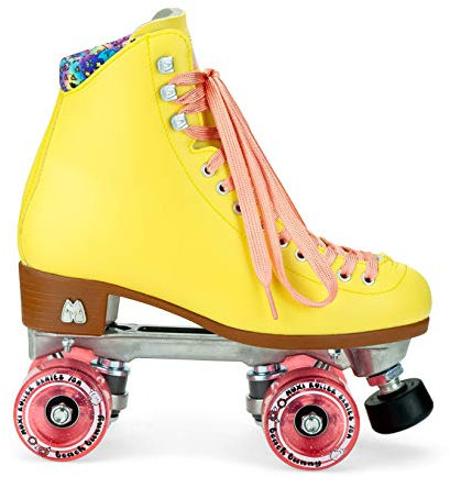 Moxi Skates - Strandhäschen - Modische Damen Rollschuhe | Erdbeerlimonade | Größe 3
