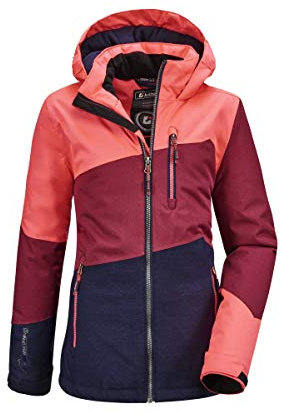 killtec Mädchen Lynge Grls Jckt B Funktionsjacke Mit Kapuze, neo-coral, 128