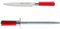 Dick Red Spirit flexibles Filetiermesser 18 cm Set mit rundem Standardzug Wetzstahl 25 cm