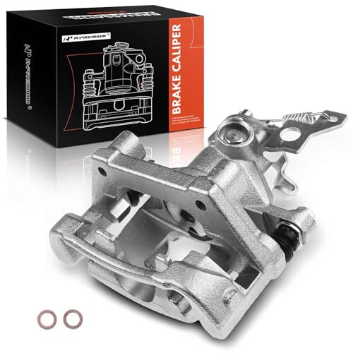 A-Premium Disc Brake Caliper Assembly with Bracket Compatible with Select Jaguar Models - X-Type 2002 2003 2004 2005 - Rear Left Driver Side