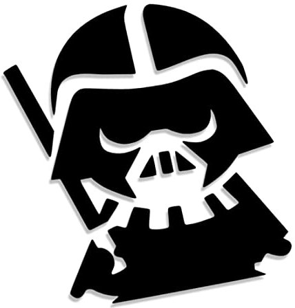 Decus Shop Kleiner Darth Vader 2949 // Sticker Aufkleber vers. Größe Farbe