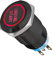 ETOPARS Noir Coque 19mm Rouge Lumière 12V Bouton Poussoir Démarrage Voiture Métal Interrupteur Momentané Allumage Intérieure Engine Start