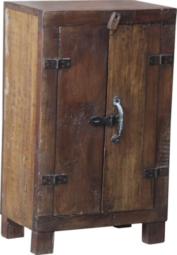 GURU SHOP Vintage Beistellschrank, Kommode, Nachttischschrank, Flurschrank - Modell S10, 66x41x26 cm