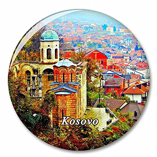 Kosovo Prizren Die orthodoxe Kirche Kühlschrank Magnete Dekorative Magnet Flaschenöffner Tourist City Travel Souvenir Collection Geschenk Starker Kühlschrank Aufkleber
