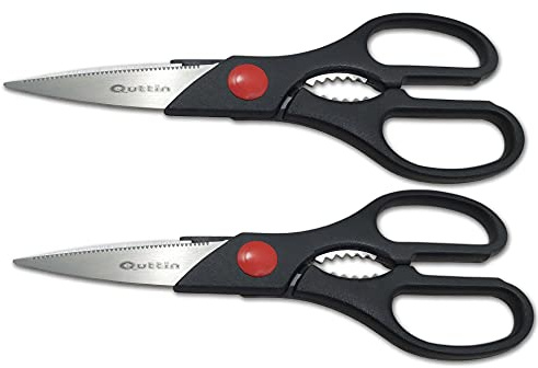Quttin Set 2 Tijeras Cocina Black 20 cm.