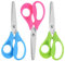 CCR Linkshänder Schere Kinder, Stumpfe Sicherheitsschere aus Edelstahl für Kinder, PP-Kunststoffgriffe,13 cm Linkshänder Kinderschere zum Schneiden, (Rosa/Blau/Grün) 3 Set