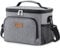 Lifewit Isolierte Kühltasche, Wiederverwendbare Lunchtasche, Tragbare Kühlbox, weiche Tragetasche, auslaufsicher, mit verstellbarem Schulterriemen für Erwachsene für Arbeit/Picknick, Grau 9L
