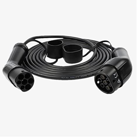 LXSWY elektroauto ladekabel New Energy Vehicle Euronorm-Ladeverlängerungskabel 5 m, Typ 2 Euronorm zweiseitig 16A/32A einphasig dreiphasig 480V (Color : Extension Cords, Size : 32A Single Phase)