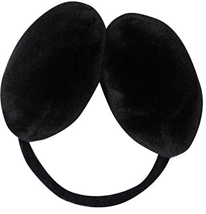 LOIJMK Femmes Hiver Mignon Cache-oreilles Femme Cache-oreilles Chaud Bandeau Casque de Vélo Enfants (Gris, Taille unique), Noir , taille unique