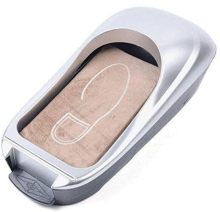 Dispensador de Cubiertas de Zapatos Máquina automática de Cubiertas de Zapatos Dispensador de Membrana de Zapatos desechable portátil Kit de cubrezapatos con 1 Rollo de película para Zapatos