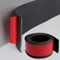 Battiscopa in PVC morbido, autoadesivo, 10 cm x 5 m, listello decorativo flessibile, per cucina, bagno, soggiorno (nero, 5 m)