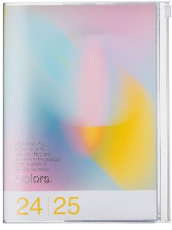 MARK'S 2024/2025 Taschenkalender A5 vertikal, Gradient, Pink: Von September 2024 bis Dezember 2025