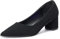 GENSHUO Escarp Ins Confort Femme - Talon 6cm/2.4 in, PU de Haute Qualité, Conçus pour Pieds Sensibles et Larges, Classiques et Polyvalents, Daim Noir,40 EU