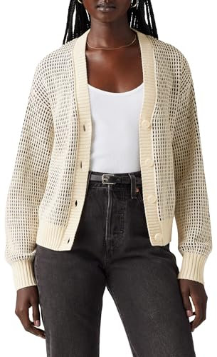 Levi's Snowflake Cardigan Butter Cream Stripe S