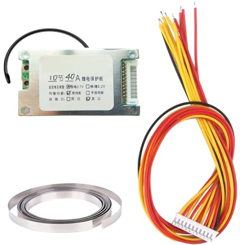 DAOKAI Lithium Batterie Schutzplatine 10S 36V 30A Li-Ionen Zelle BMS PCB Modul mit Überladung/Überentladung/Überstrom/Kurzschluss schützen Ausgleichfunktion Board