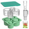 Stanley Silicone Ice Cube Maker with Lid, 4-in-1 Green, BPA Free, 1 Ice Cube Mold with Lid, Perfect for 20-40oz Tumblers, Chilling Whiskey, Cocktails, Coffee