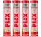 PLIX - The Plant FIX Apple Cider Vinegar 60 Effervescent Tablet, ACV with Mother for Weight Loss and Easy Digestion, Vitamin B6 & B12, Pack of 4 (Apple), 100% Vegan, Easy to Carry & Consume