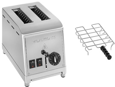 Milan Toast Edelstahltoaster 7200 mit Brötchenaufsatz