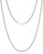 KRKC Herren Halskette, 3mm Silber Farbe Edelstahl Panzerkette Cuban Chain, Nickel-frei Dünne Silberkette für Männer Länge 45-66cm(55.9, 3mm-Edelstahl)