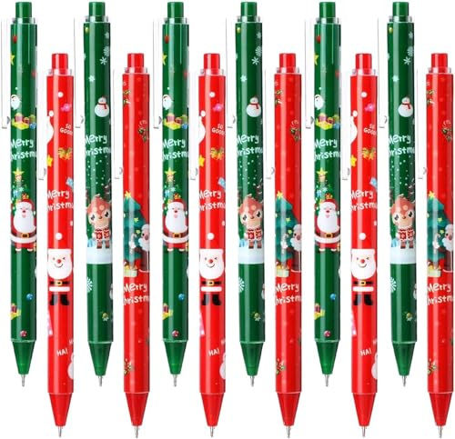 32 Stück Kugelschreiber Weihnachten Weihnachtsgeschenke 0.5mm, Weihnachten, Weihnachtsgeschenke Kleinigkeiten, Kleine Weihnachtsgeschenke, Kugelschreiber, Nikolaus Geschenke, Weihnachten Geschenke