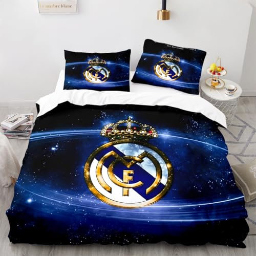 Winter Madrid CF Bettbezugs Sets 135x200 Kinder Jungen Mädchen Baby, Bettwäsche KinderBettbezugs-Set, Bettwäsche Set 135x200 Mit 1 Kissenbezug 80x80
