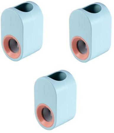 minkissy 3pcs Toothpaste Dispenser Automatic Squeezer Refillable Pump Bathroom Accessory