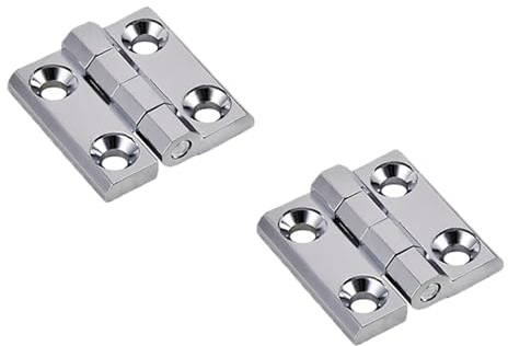 2 cerniere per portello di nave, in acciaio inox 304, robuste cerniere per porte di mobili da barca, per casa, copertura, 60 x 60 x 8 mm