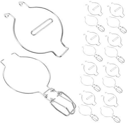 CLISPEED 12 Piezas De Hebillas De Sellado para Latas Abrazaderas De Alambre para Tarros De Conserva Asas De Alambre para Tarros De Cristal Hebillas De Metal Abrazaderas De Alambre para