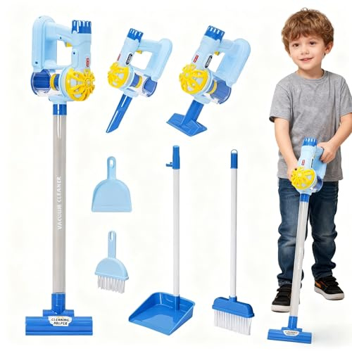 9 in 1 Ensemble De Jeu De Simulation De Ménage, Ensemble De Nettoyage pour Enfants pour Les Tout-Petits, Kit De Balai pour Enfants, Jouet Éducatif, Jeu De Rôle pour Les Tout-Petits 3 À 6 Ans