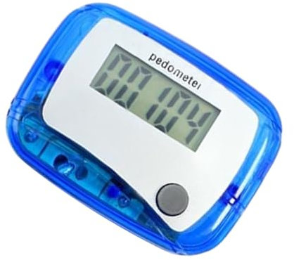 Schrittzähler Für Walking, Schrittmesser Für Gehen, Digitaler Schrittzähler Mit LCD Display und Tagesziel-Anzeige für Outdoor Sport, Fitness, Wandern, Joggen, Schwimmen und Indoor Training