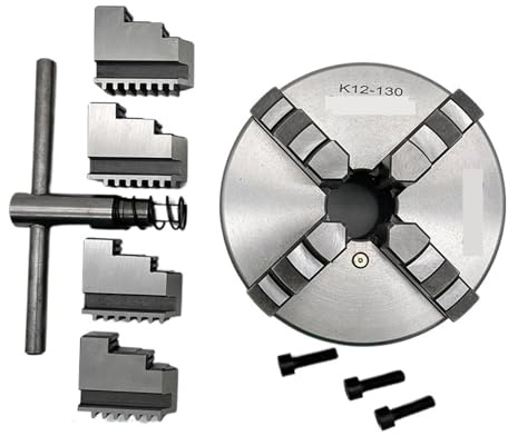 Mandrino per tornio Mandrino for tornio 130mm 4 griffe autocentrante K12-130 scorrimento in metallo