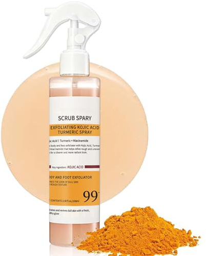Pure Skin Peel Shot - Peel Shot Kojic Acid Turmeric Spray - Gesichtsspray Körperpeeling mit Kojisäure und Kurkuma & Niacinamide, TiefeHydration, Sanfte Keratin-Aufweichung,Reinigung der Haut,alle Haut