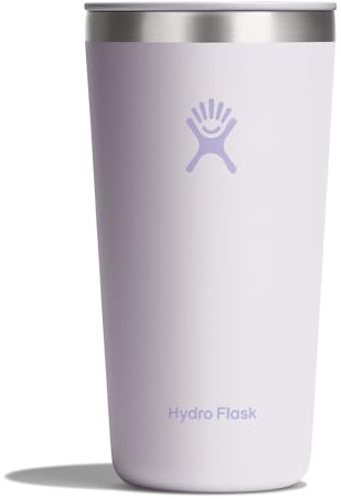 Hydro Flask All Around Tumbler Press-In Lid, Insulated Travel Mug, Stainless Steel Coffee Cup 20 Oz Cloud Pink