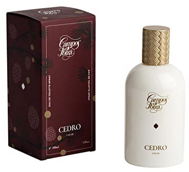 PERFUME Para Hombre CAMPOS DE IBIZA-Colonia Con Esencia De Cedro, Sándalo, Jengibre Y Canela. Une Eau De Toilette Intemporal, Con Mucho Carácter. - Frasco Con Estuche Regalo Spray (100 ml)