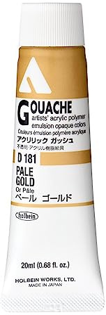 Holbein Acryla Gouache Pale Gold (C) 20ml