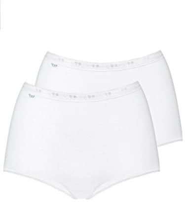 Sloggi Women's Basi Basic Maxi 2p Panty, opaque, White, 20
