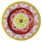 Rose & Tulipani - Piatto Frutta Verde Set da 6 pz - Serie Nador - Set Piatti, Servizio Piatti - Stoneware - Ø 20,5; h1,5 cm