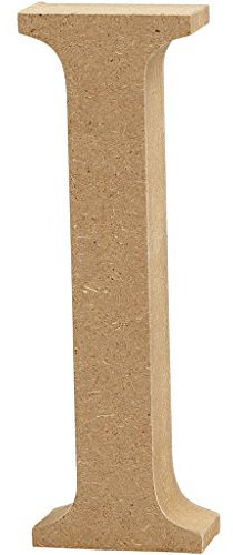 Creativ Ich MDF Buchstabe, braun, 13 x 2 cm