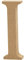 Creativ Ich MDF Buchstabe, braun, 13 x 2 cm