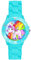 Taffstyle Kinder-Armbanduhr Analog Quarz mit Silikon-Armband Zahlen Einhorn Kinderuhr Lernuhr Sport-Uhr Rainbow Türkis