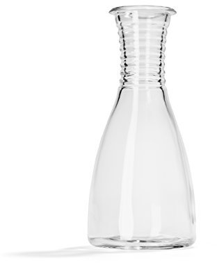 Stölzle Lausitz Glaskaraffe Summertime 1L - Hochwertige Karaffe für Wasser, Limonade, Wein - Design Pure