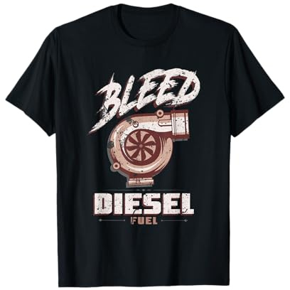 Beschnitt Diesel Fuel T-Shirt DIESEL POWER Rolle Kohle T-Shirt