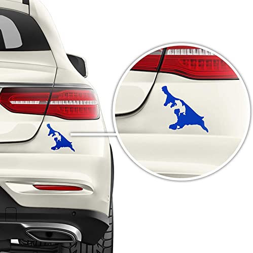 Auto-Dress Verschiedene Inseln, Heck-Auto-Aufkleber 15x15cm (Insel Usedom, Weiß Glanz)