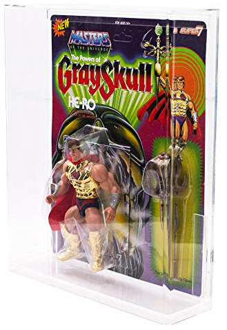 BITUXX Morax Acryl Case Aufbewahrungsbox Schaukasten für Motu Origins Master of The Universe HE-RO Figuren Serie Deluxe/Origins (1x Aufbewahrungsbox)
