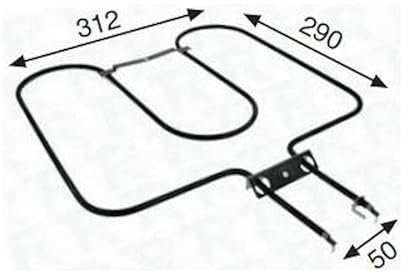 REPORSHOP - Resistencia Horno Fagor Ca5B002A0 Cc8000627 Solera Grill 1100w Original