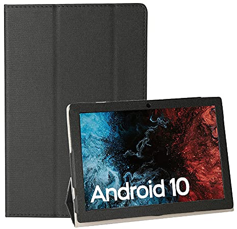 YHFZR Hülle für VASTKING KingPad K10 10 Zoll, Ultra Schlank Schutzhülle Etui mit Standfunktion Smart Case Cover für VASTKING KingPad K10 10 Zoll, Schwarz